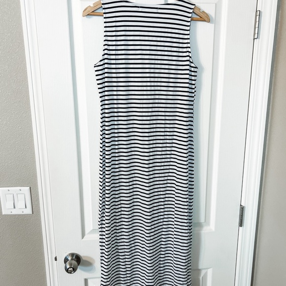 NWOT MEROKEETY Striped Midi Dress, Size Small - Picture 5 of 7